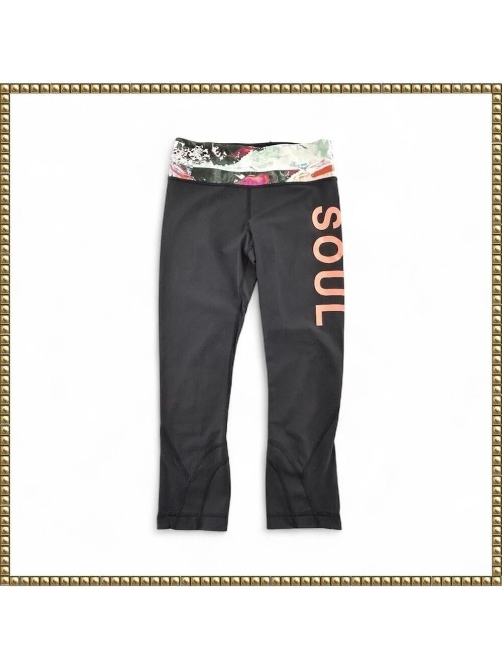 Lululemon Black Cropped Leggings Size 4